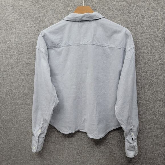 FAHERTY OXFORD CROPPED SHIRT, SIZE L - Picture 2 of 6